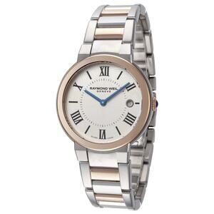 Raymond Weil Jasmine Stainless Rose Gold White Dial 35mm Watch 5245-sp5-00661